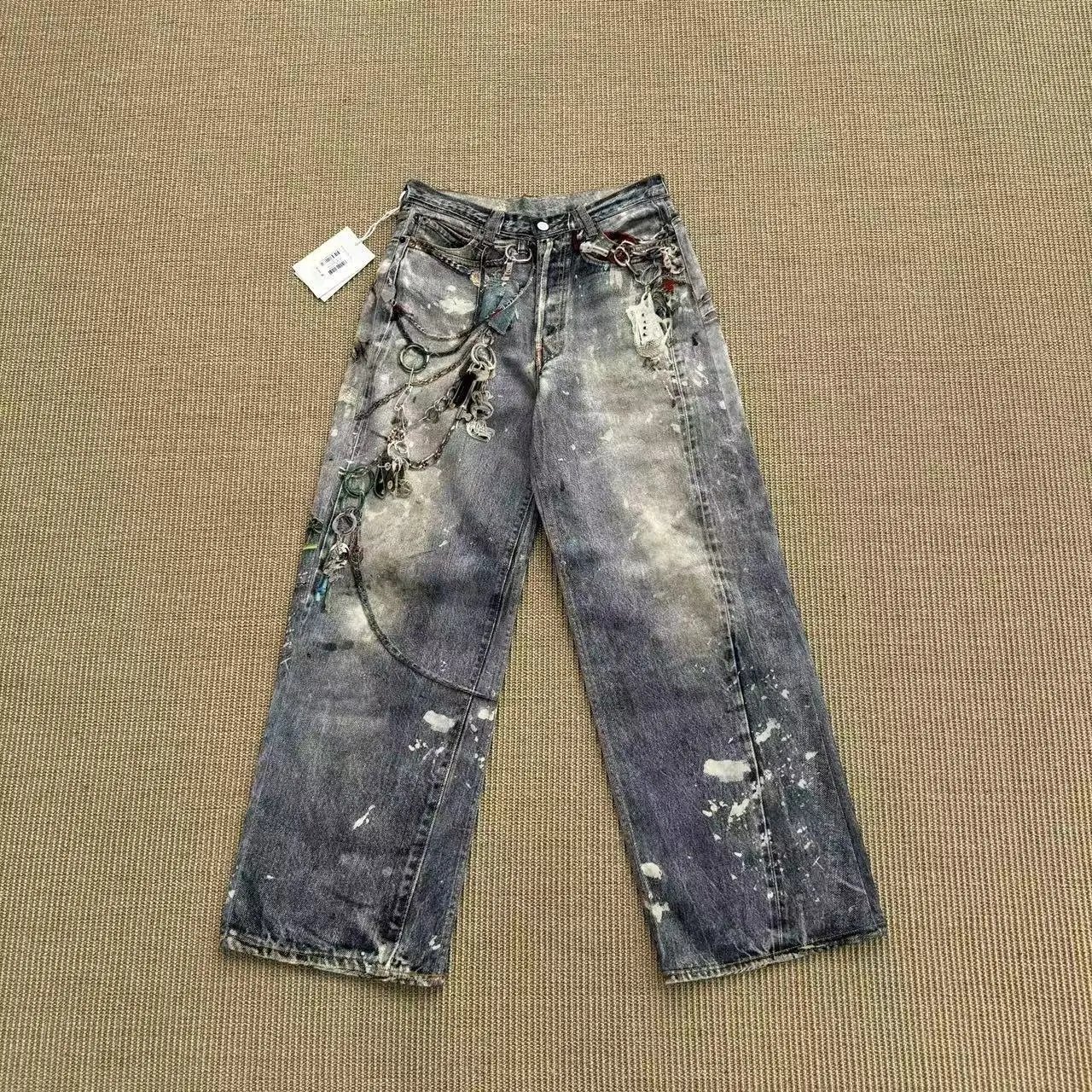 Dirty Blue Distresse