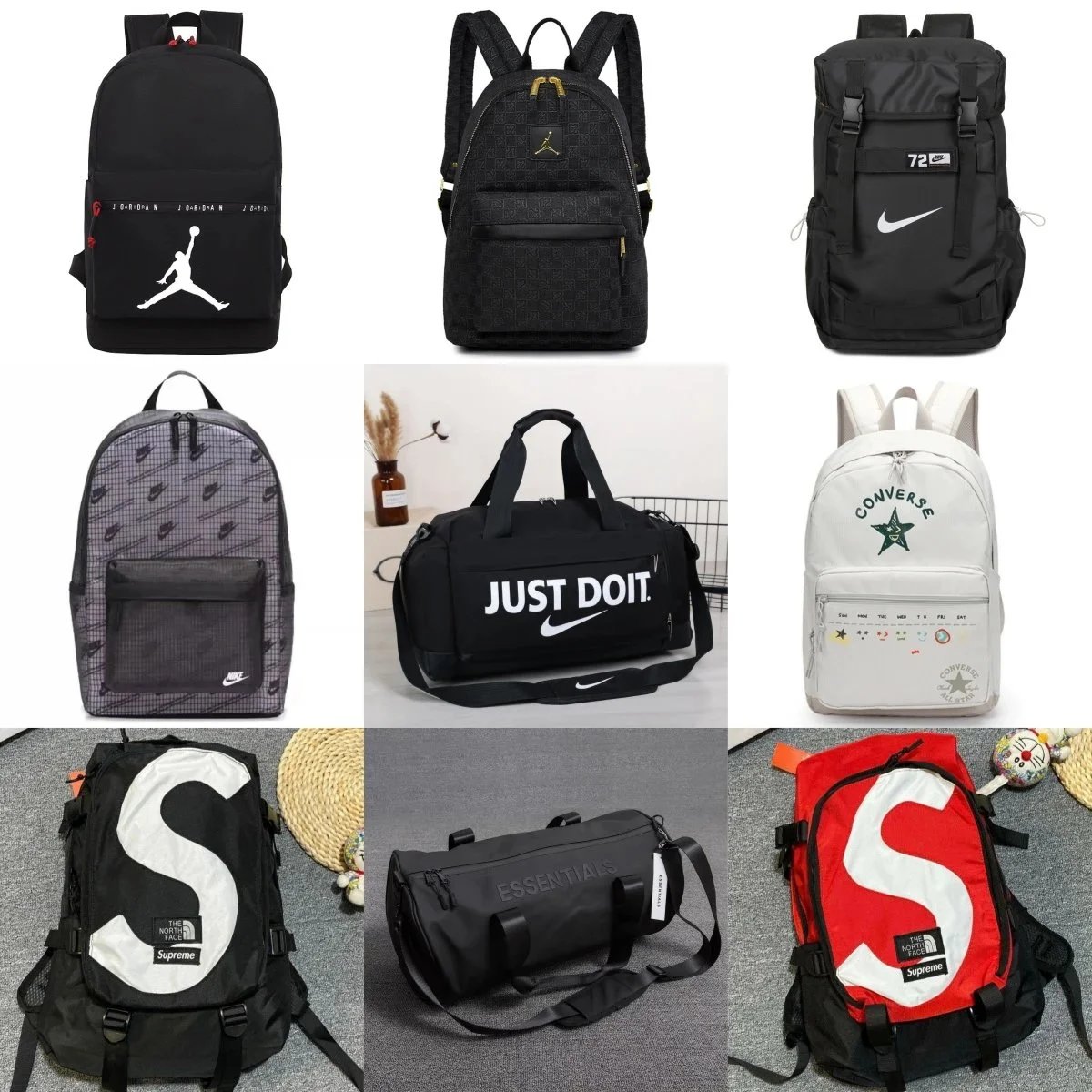 Nike Black Duffle Ba