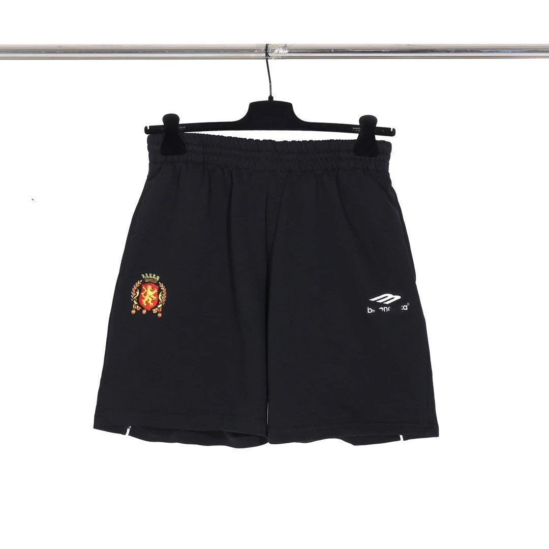 Balenciaga Black Elastic Waist Shorts