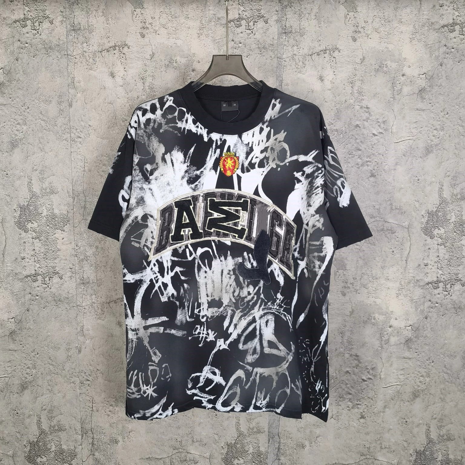 Balenciaga Black Graphic T-Shirt