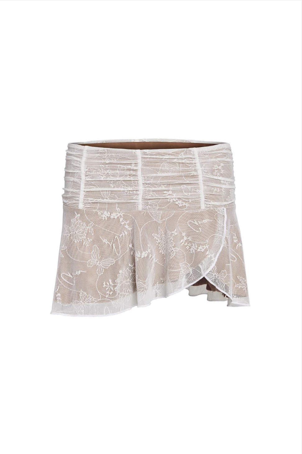 White Lace Mini Skir