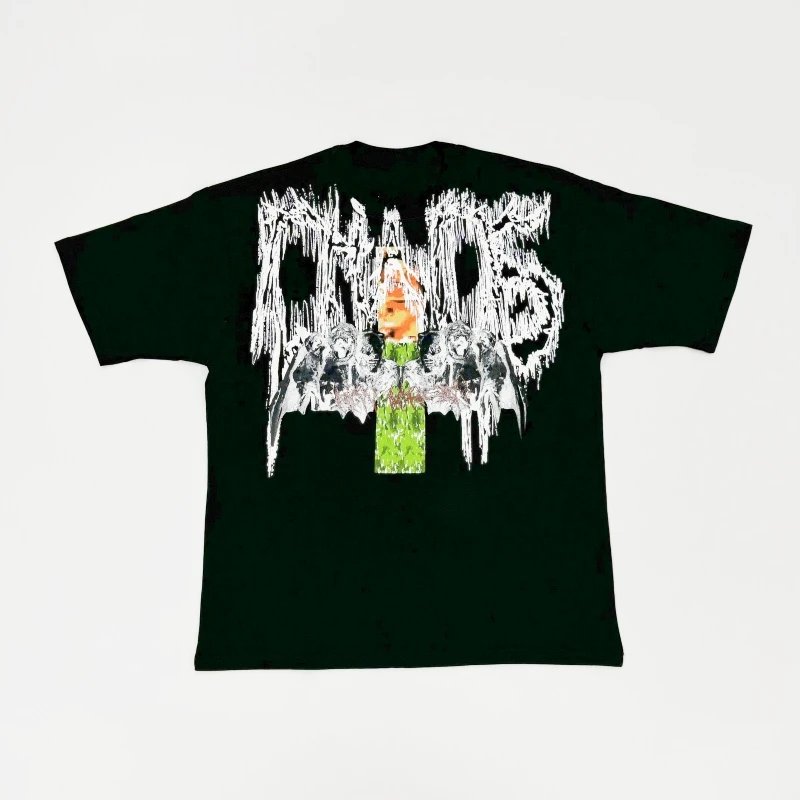 Chaos Black Graphic T-Shirt
