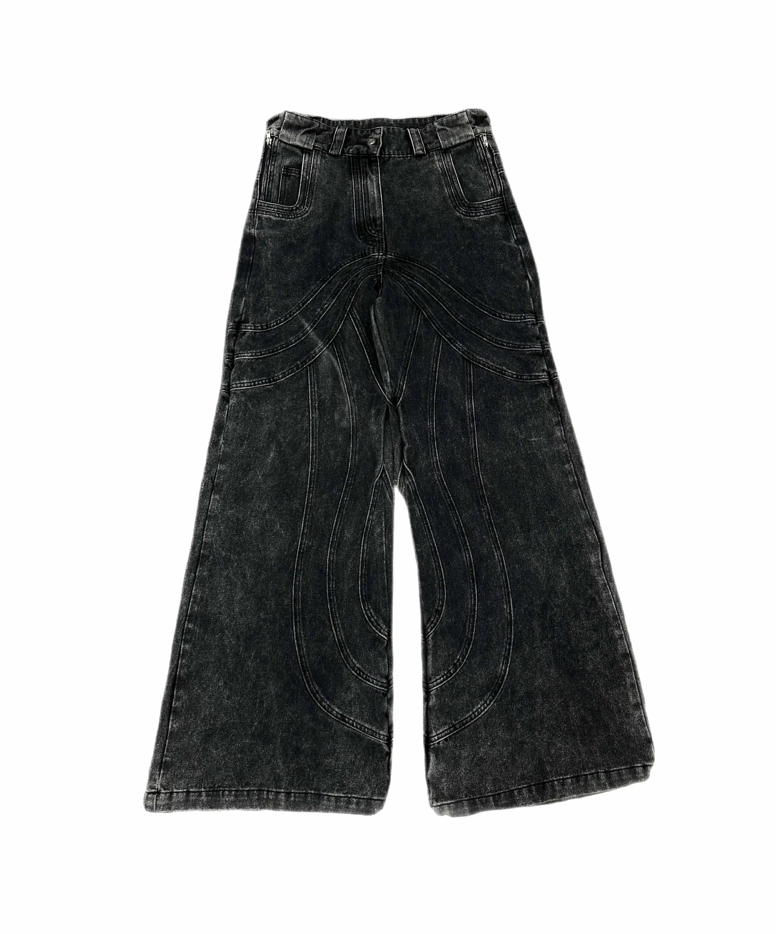 Black Wide Leg Denim