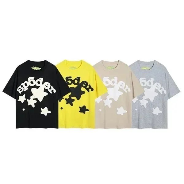Spider White Star Graphic T-Shirt