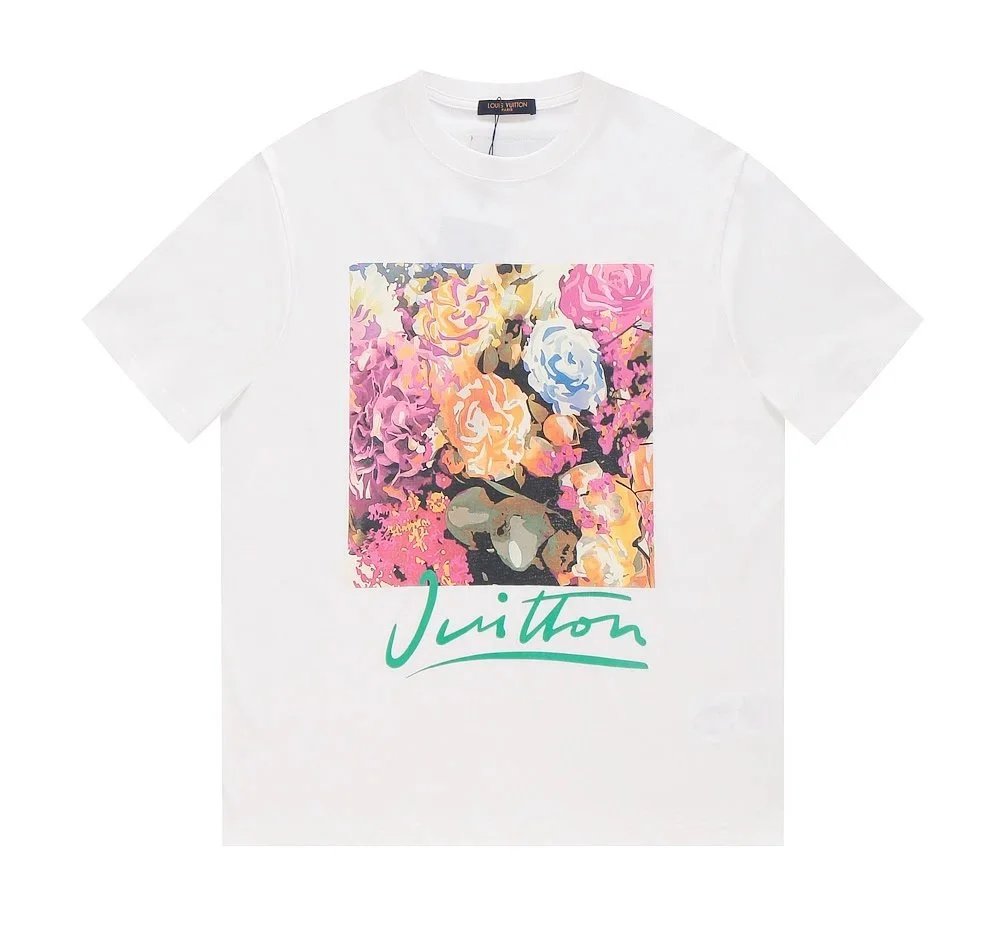 Louis Vuitton White Floral T-Shirt