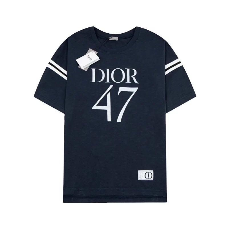 Dior Navy Short Sleeve T-Shirt