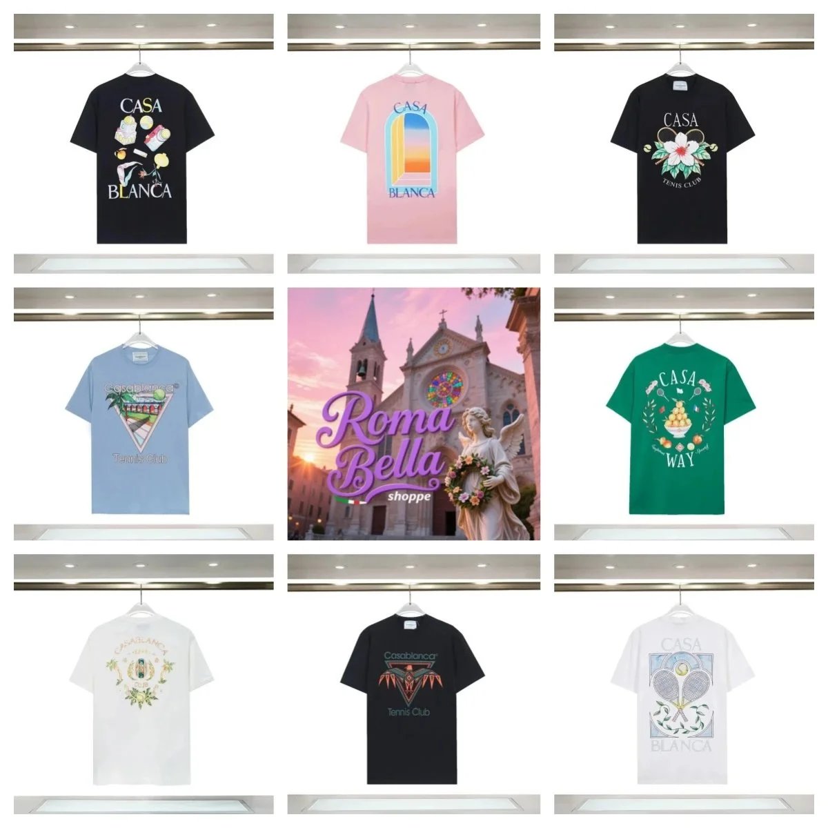 Casa Blanca Colorful Graphic T-Shirt Collection