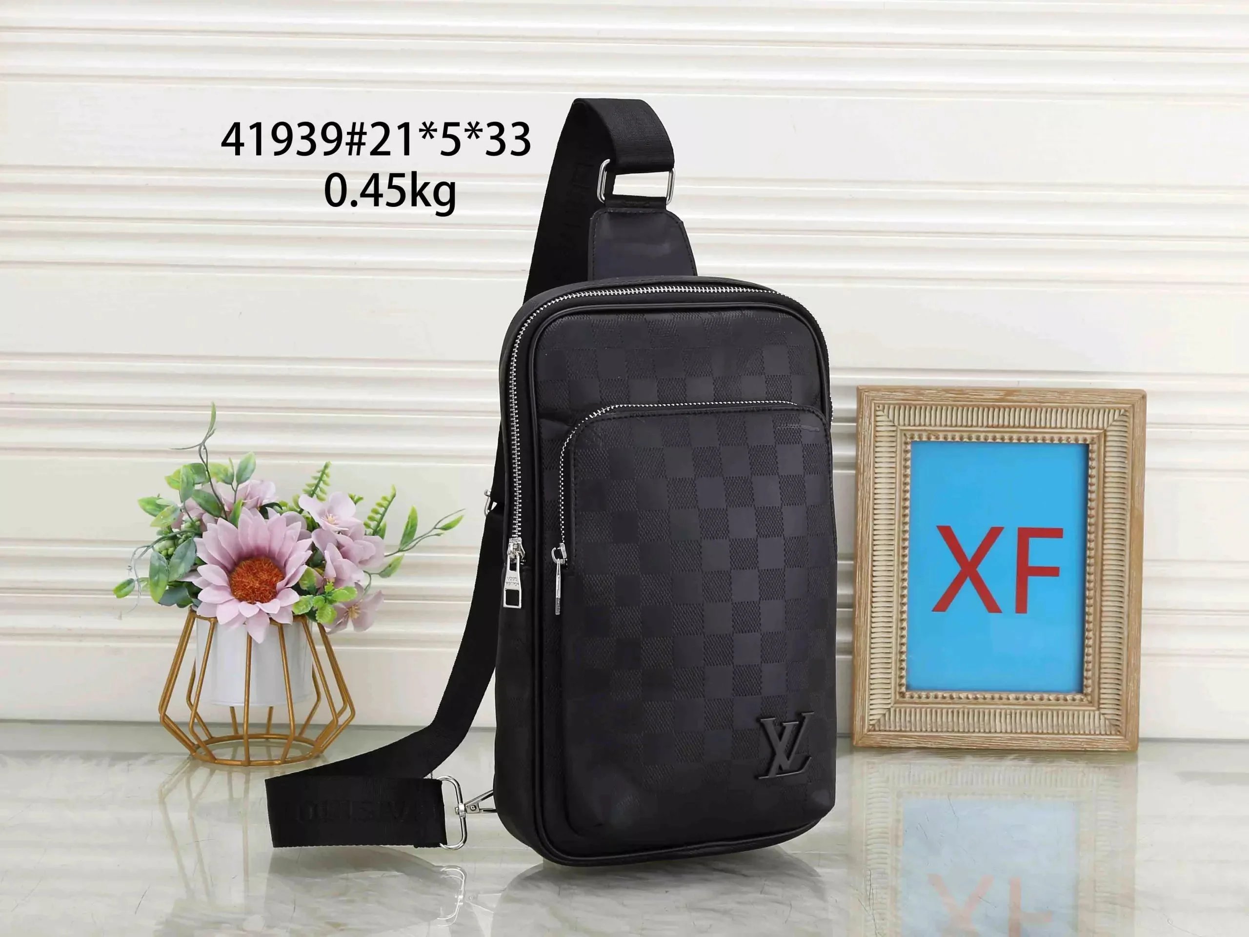 Louis Vuitton Black Checkerboard Sling Bag