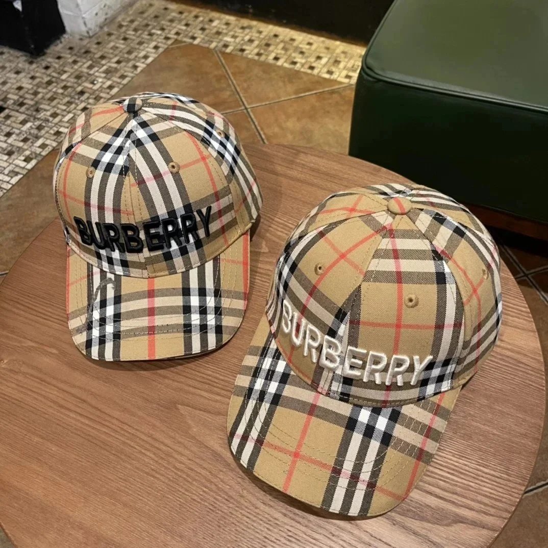 Burberry Vintage Plaid Baseball Cap