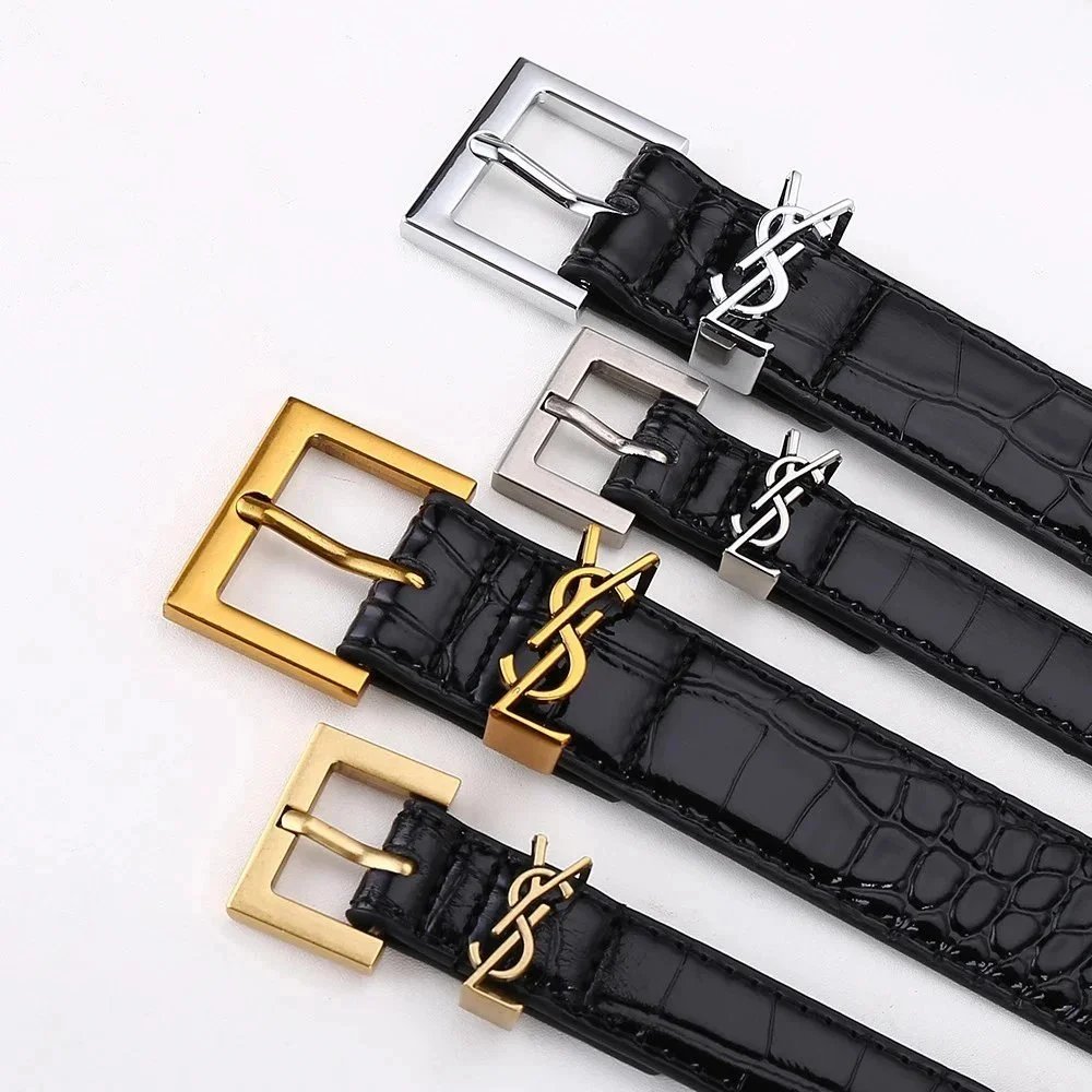 YSL Black Crocodile 
