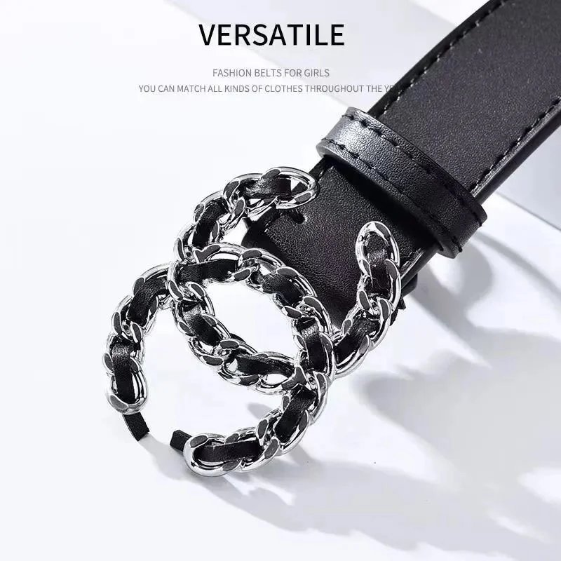 Black Leather Belt w