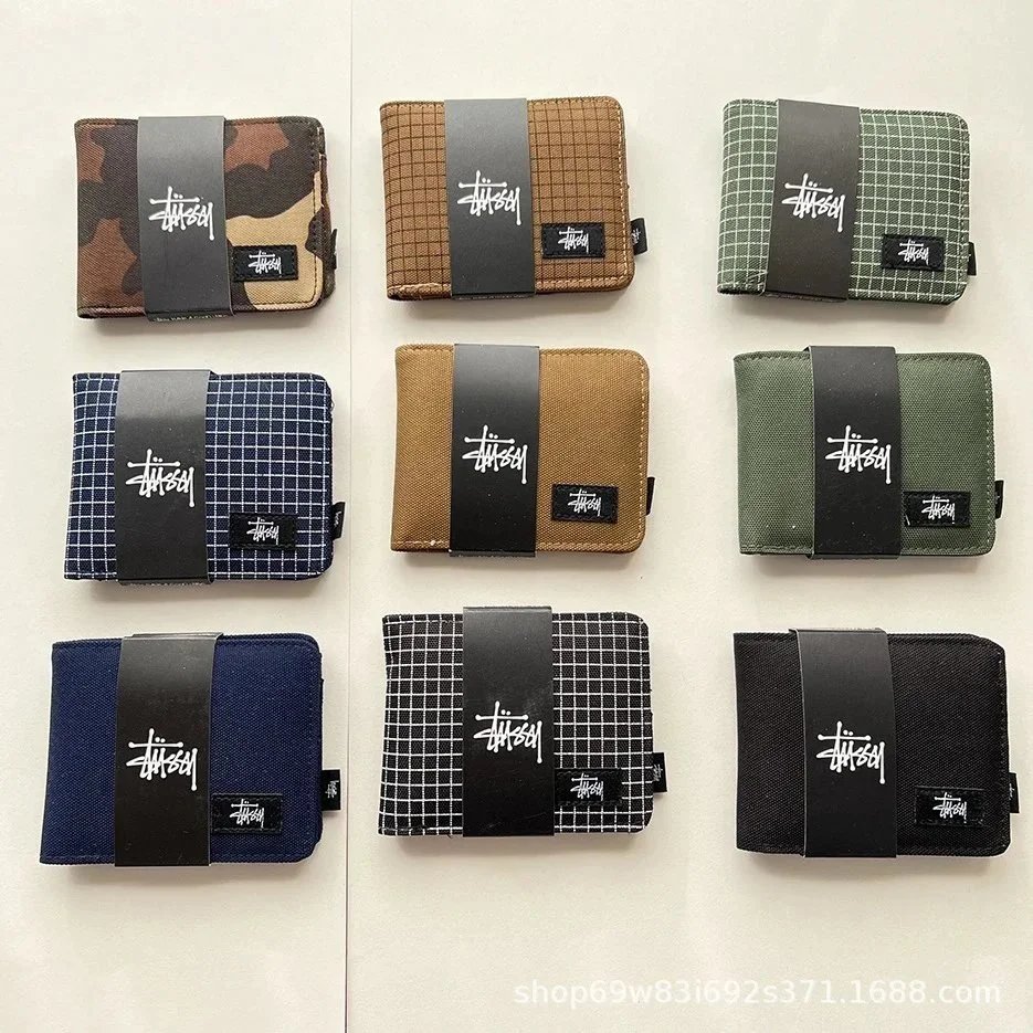 Stussy Canvas Wallets in Various Colors and Patterns