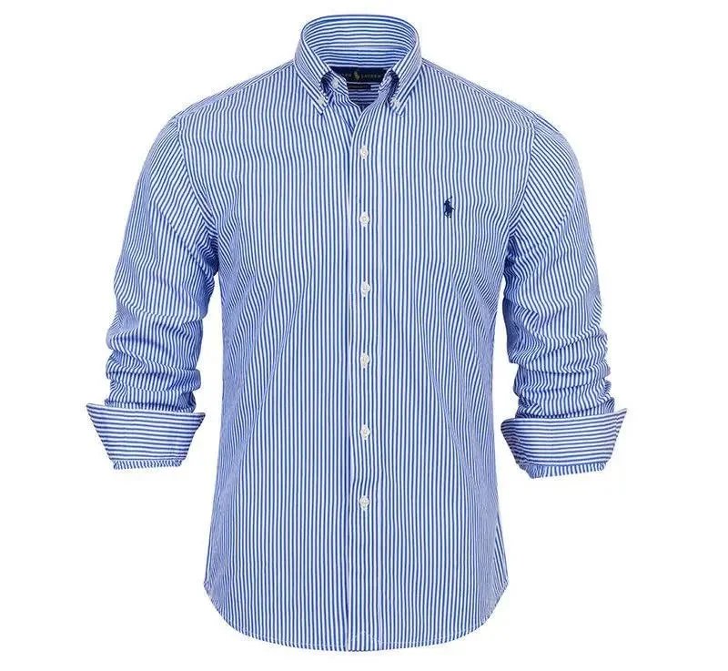 Ralph Lauren Blue Striped Long Sleeve Shirt