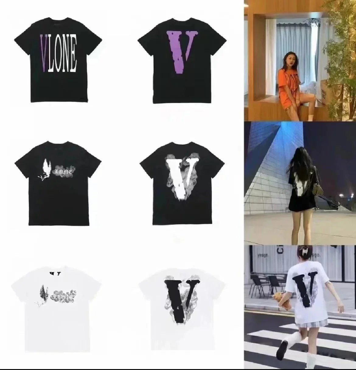 VLONE Black/White Short Sleeve T-Shirt