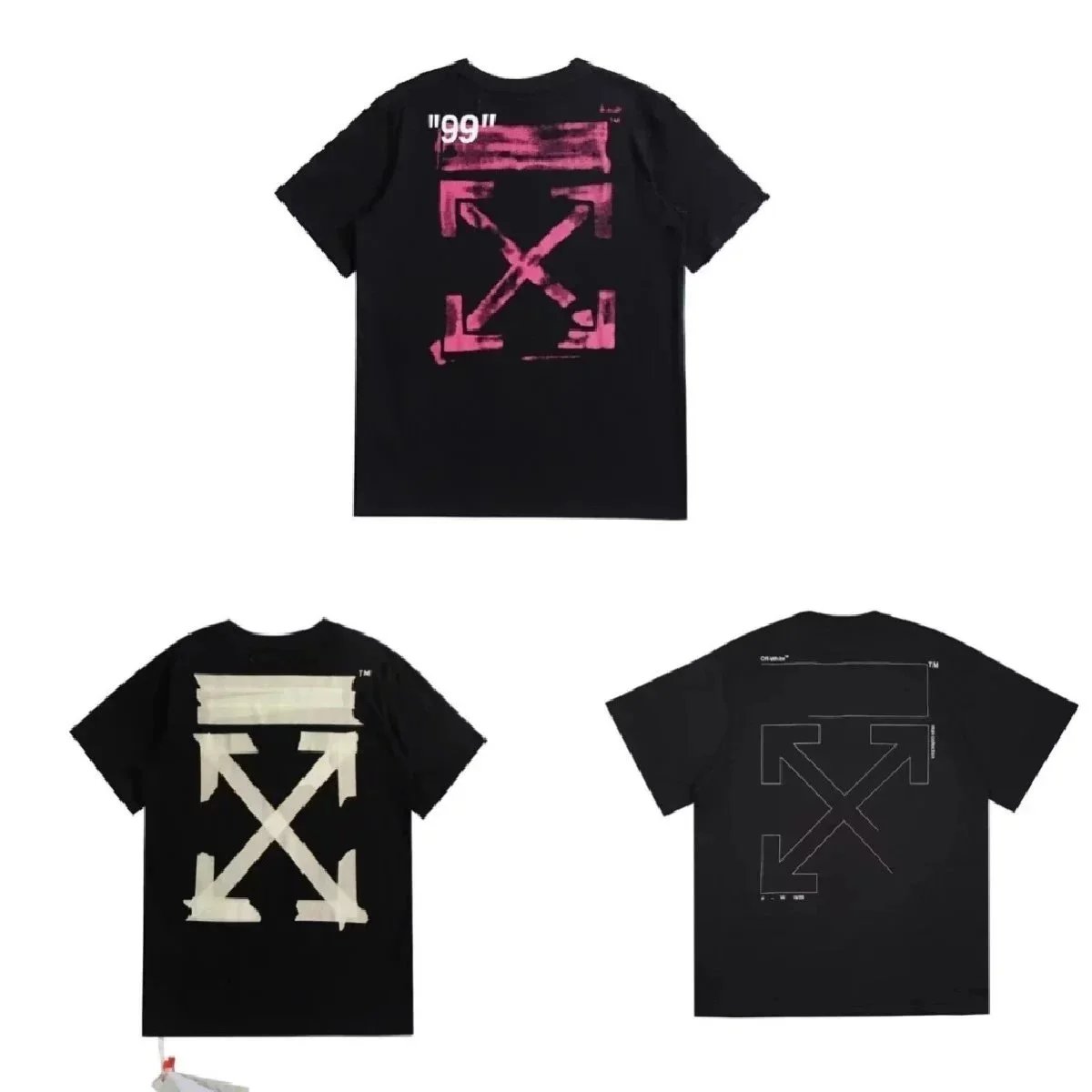 Off-White Black Short Sleeve T-Shirt