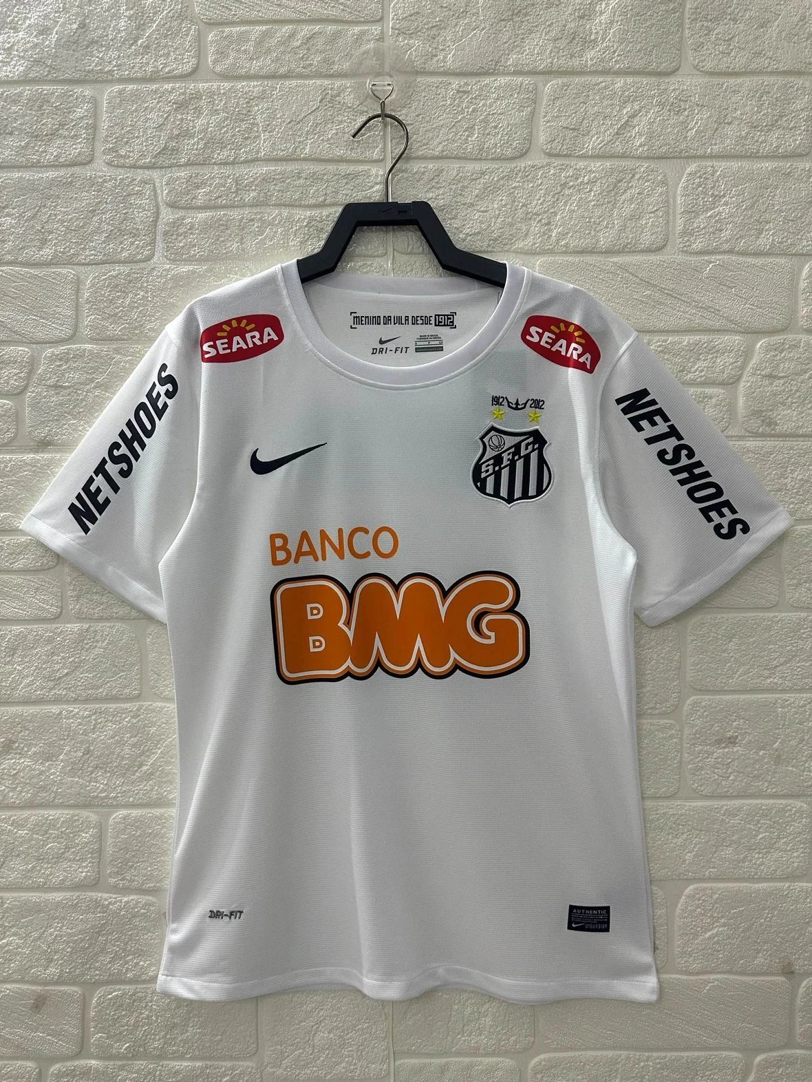 Nike Santos FC White Short Sleeve Jersey