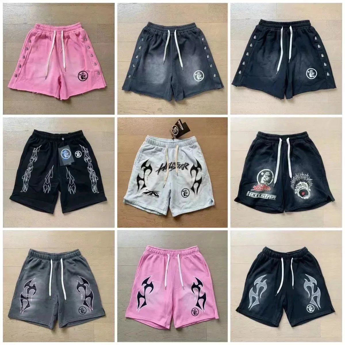 Hype Bear Black Flame Shorts