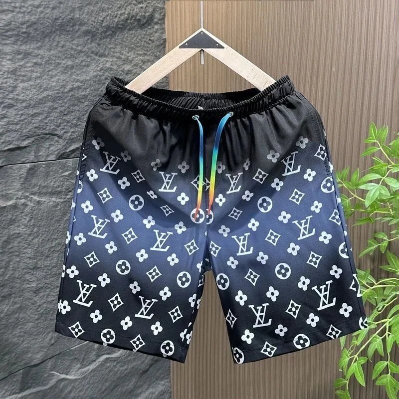 Louis Vuitton Black Floral Print Shorts