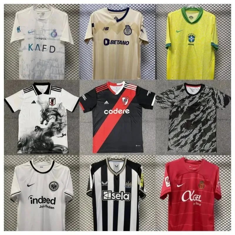 Assorted Football Jerseys in Various Colors and Designs