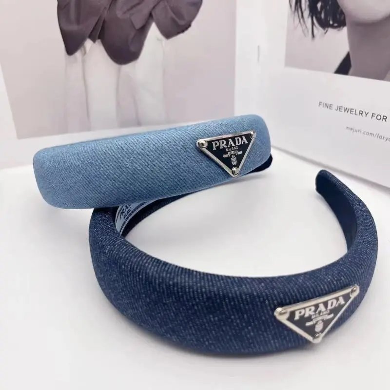 Prada Blue Denim Hea