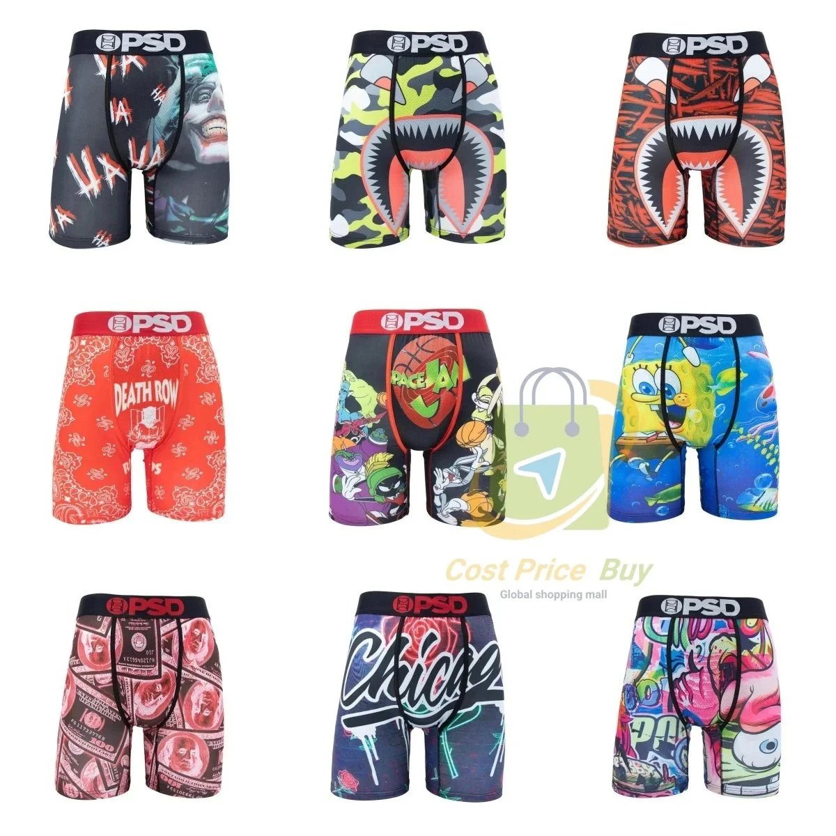PSD Colorful Graphic Boxer Shorts