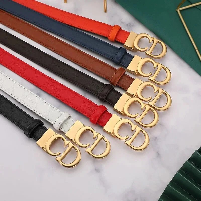 Dior CD Logo Leather Belt in Multiple Colors
