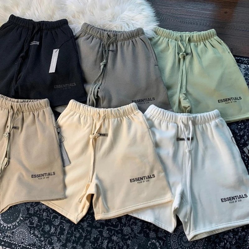 Fear of God Essentials Black Drawstring Shorts