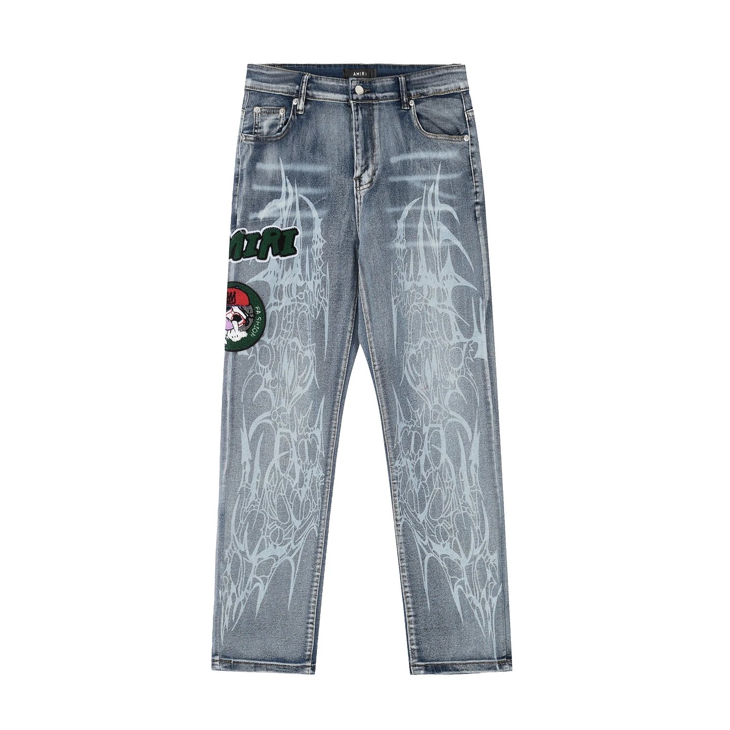 Amiri Blue Patterned