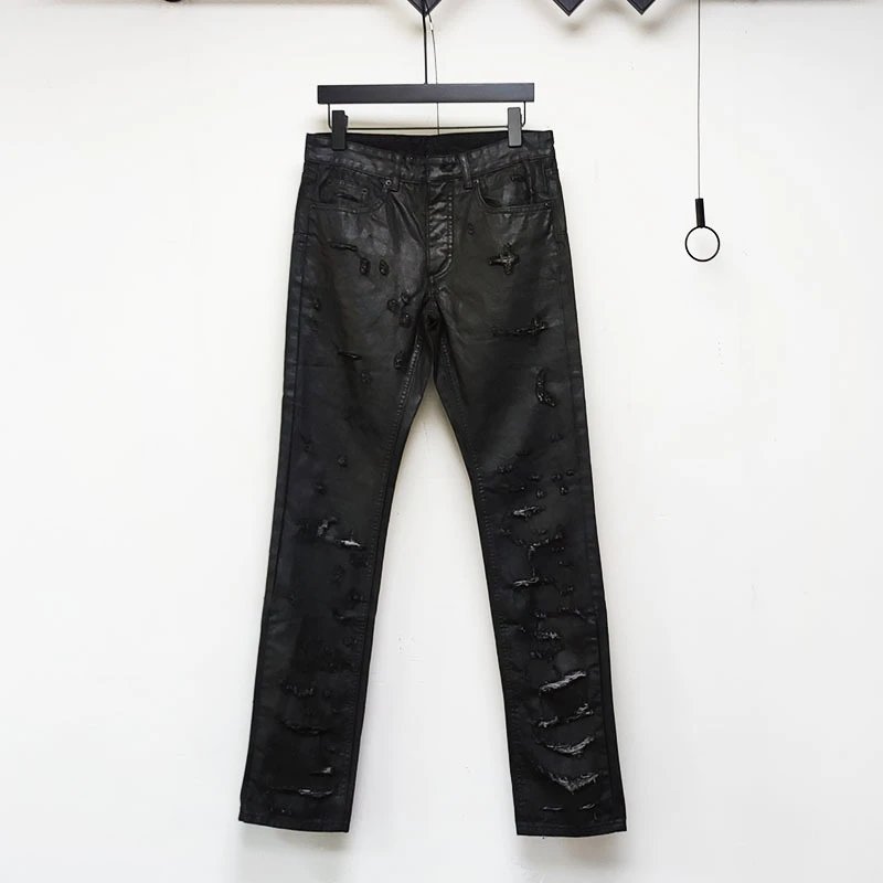 Black Distressed Skinny Jeans