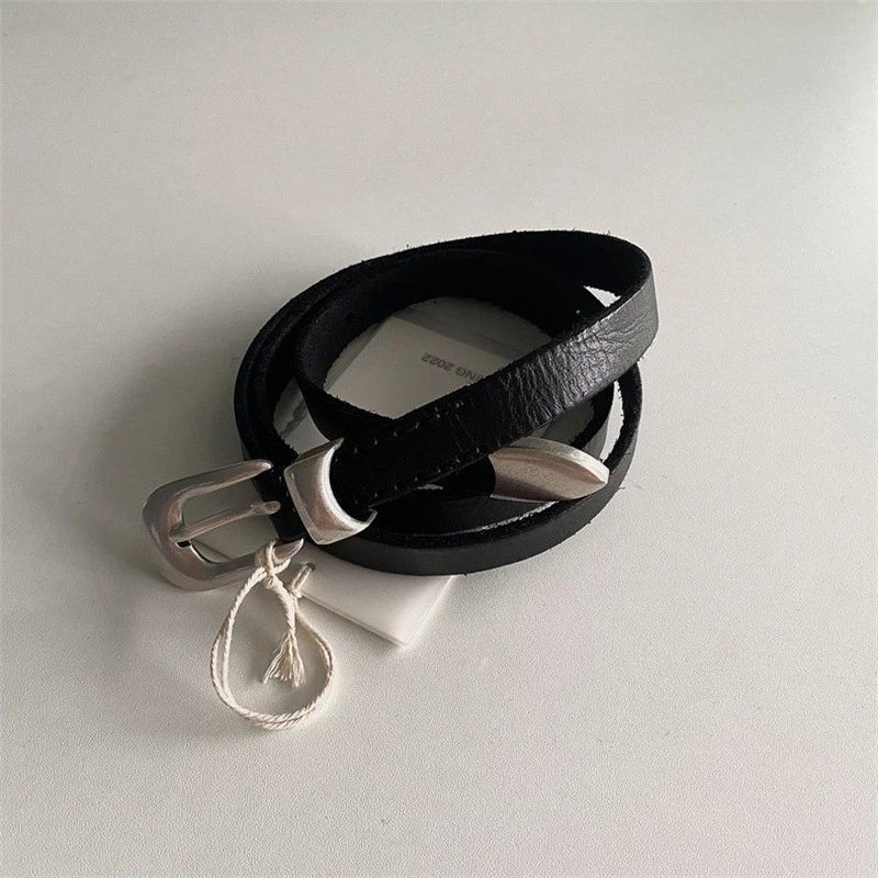 Black Leather Belt w