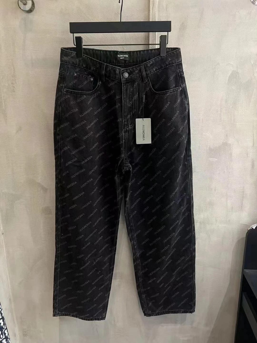 Balenciaga Black Logo Jeans