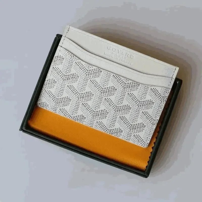 Goyard White Cardholder in Box