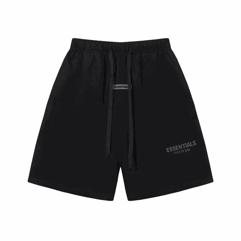 Fear of God Essentials Black Drawstring Shorts
