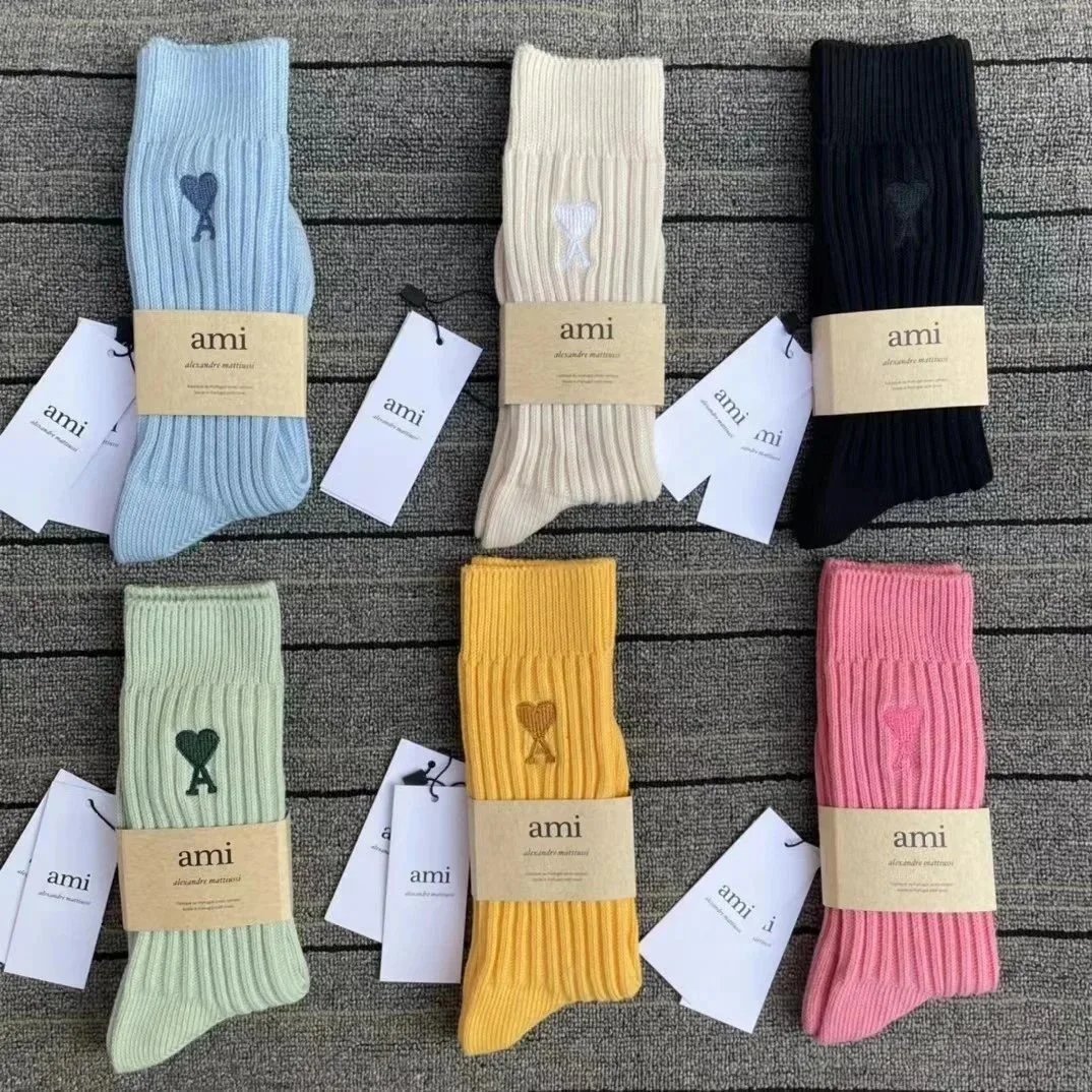 Ami Alexander Mattiussi Colorblock Crew Socks