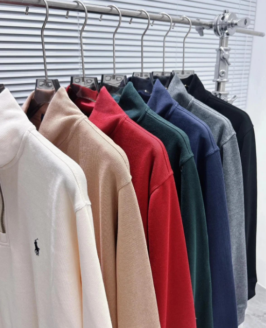 Ralph Lauren Multi Color Half-Zip Sweatshirt