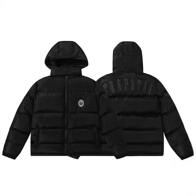 Trapistil Black Puffer Jacket with Hood