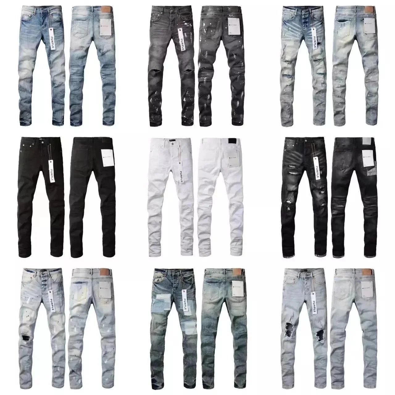 Purple Brand Distressed Skinny Jeans