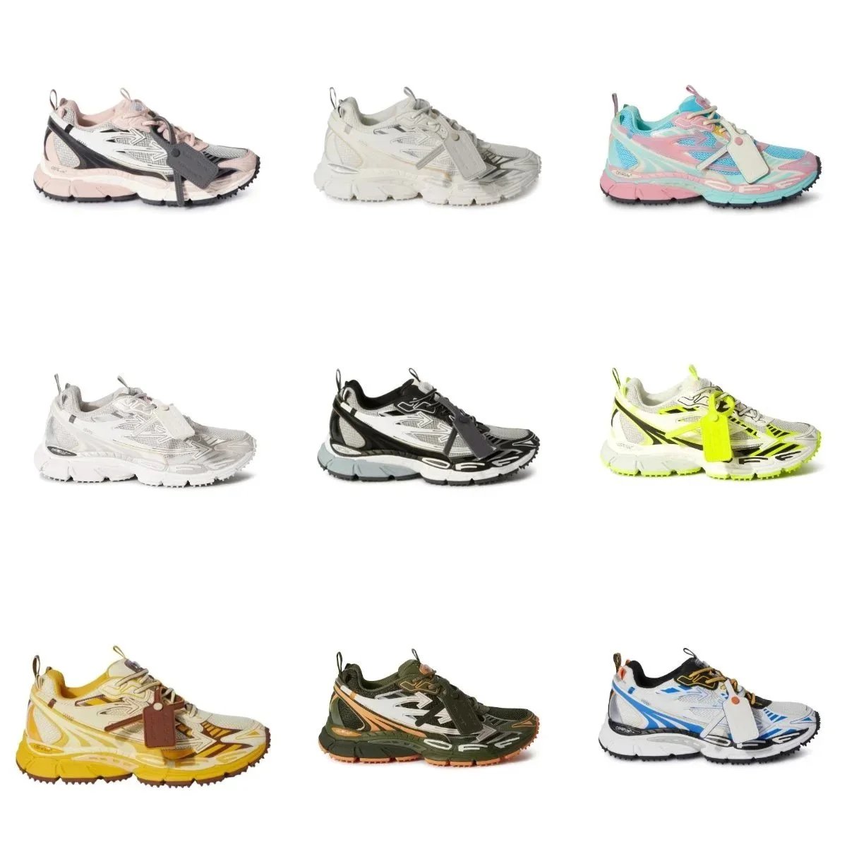 Off-White Multi Color Sneakers