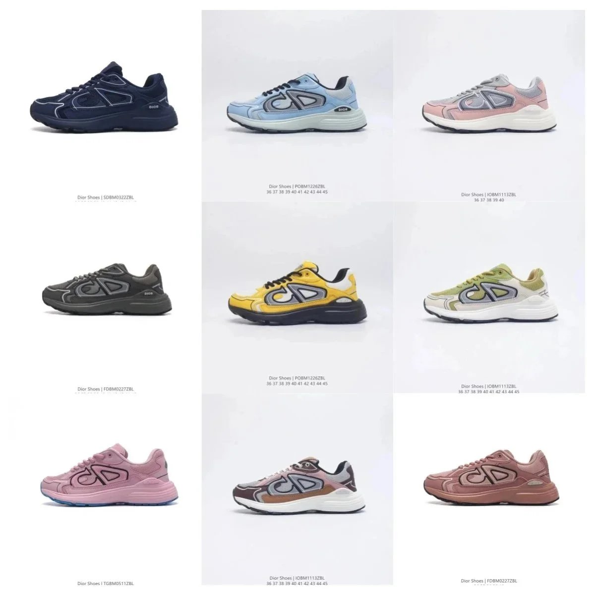 Dior Blue Low Top Sneakers