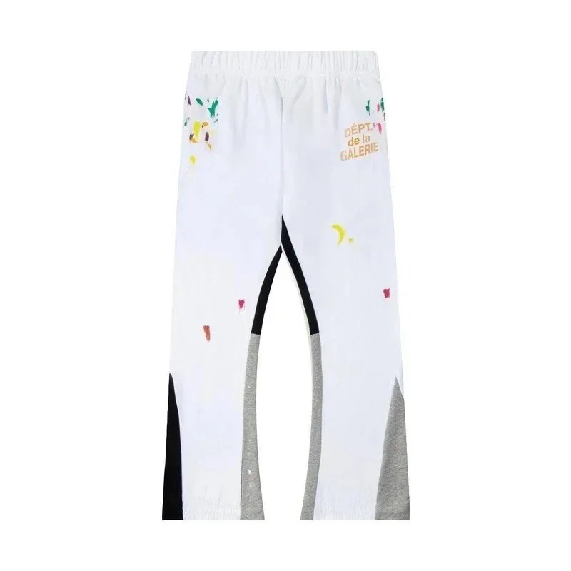 Dept de la Galerie White Paint Splatter Joggers