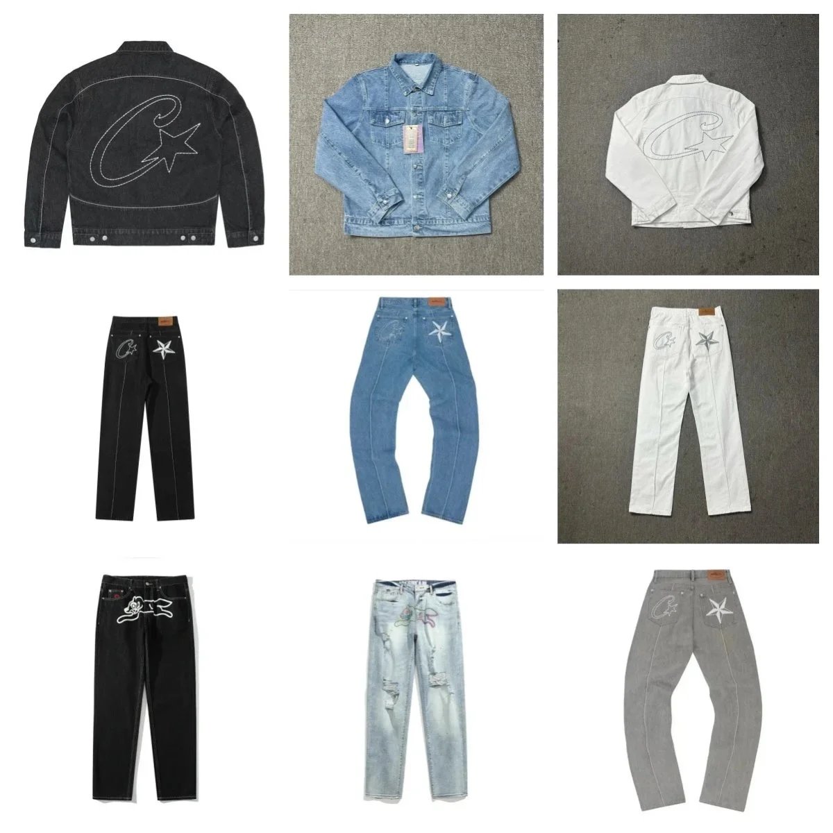 Casual Denim Jacket and Jeans Set