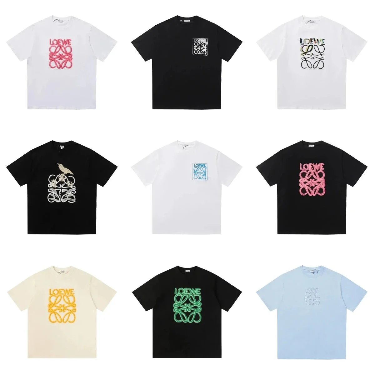 Loewe Colorful Logo T-Shirt Collection
