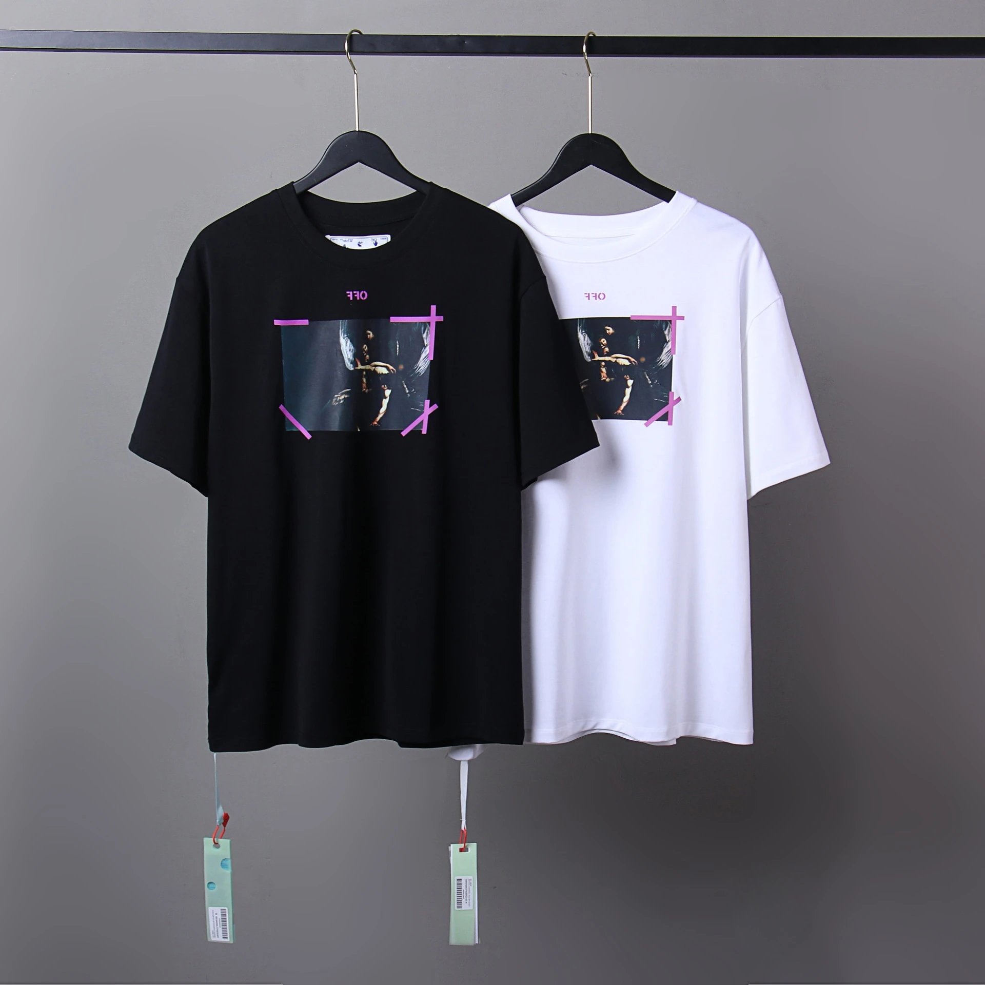 Off-White Black and White Graphic T-Shirt