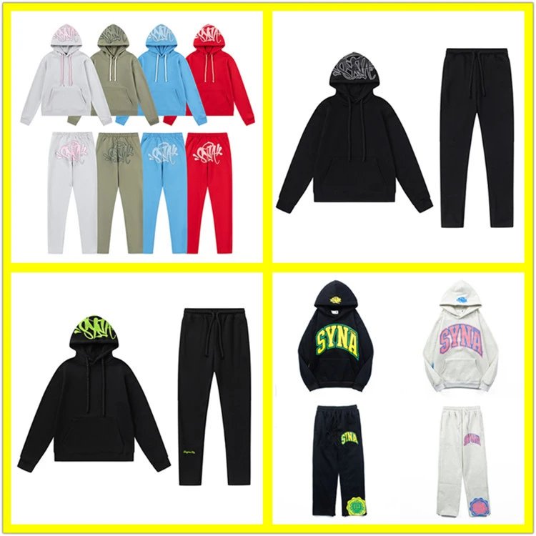 SYNA Black Hoodie and Pants Set