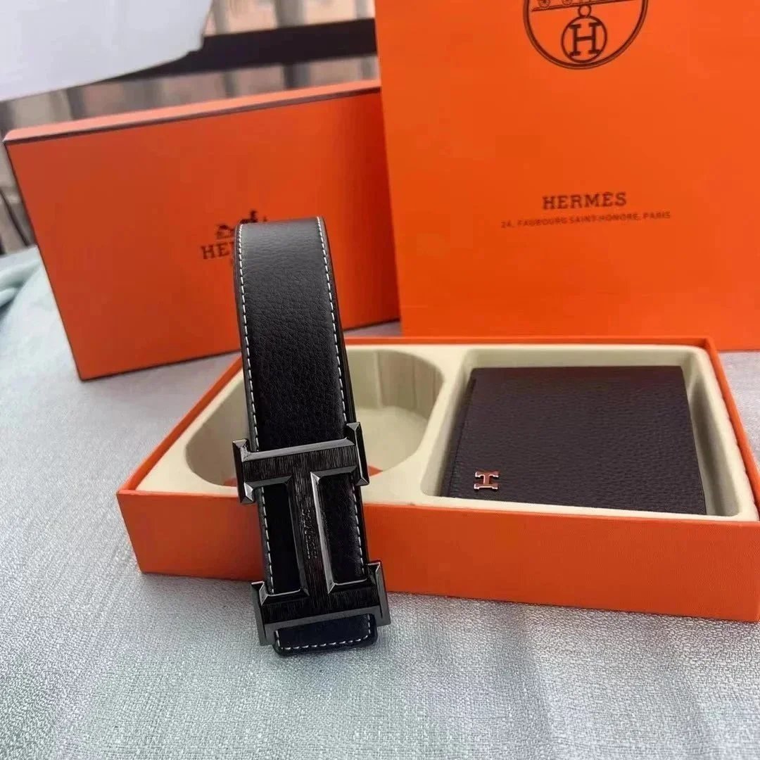 Hermès Black Leather