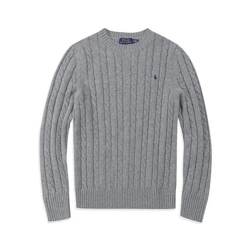 Ralph Lauren Grey Cable Knit Sweater