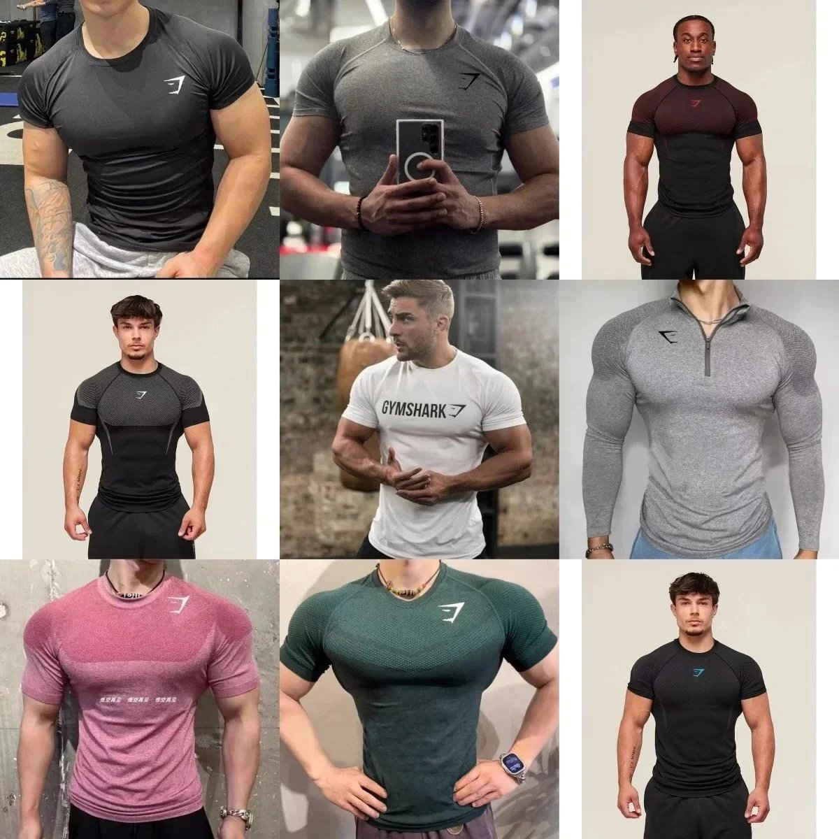 Gymshark Black Short Sleeve Compression T-Shirt