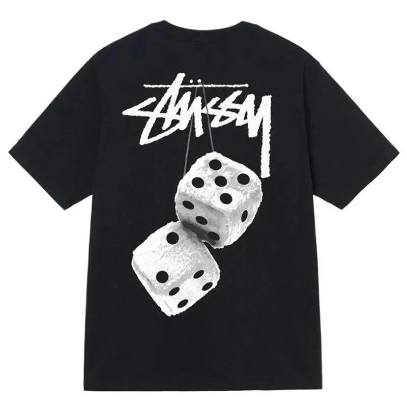 Stussy Black Dice Graphic T-Shirt