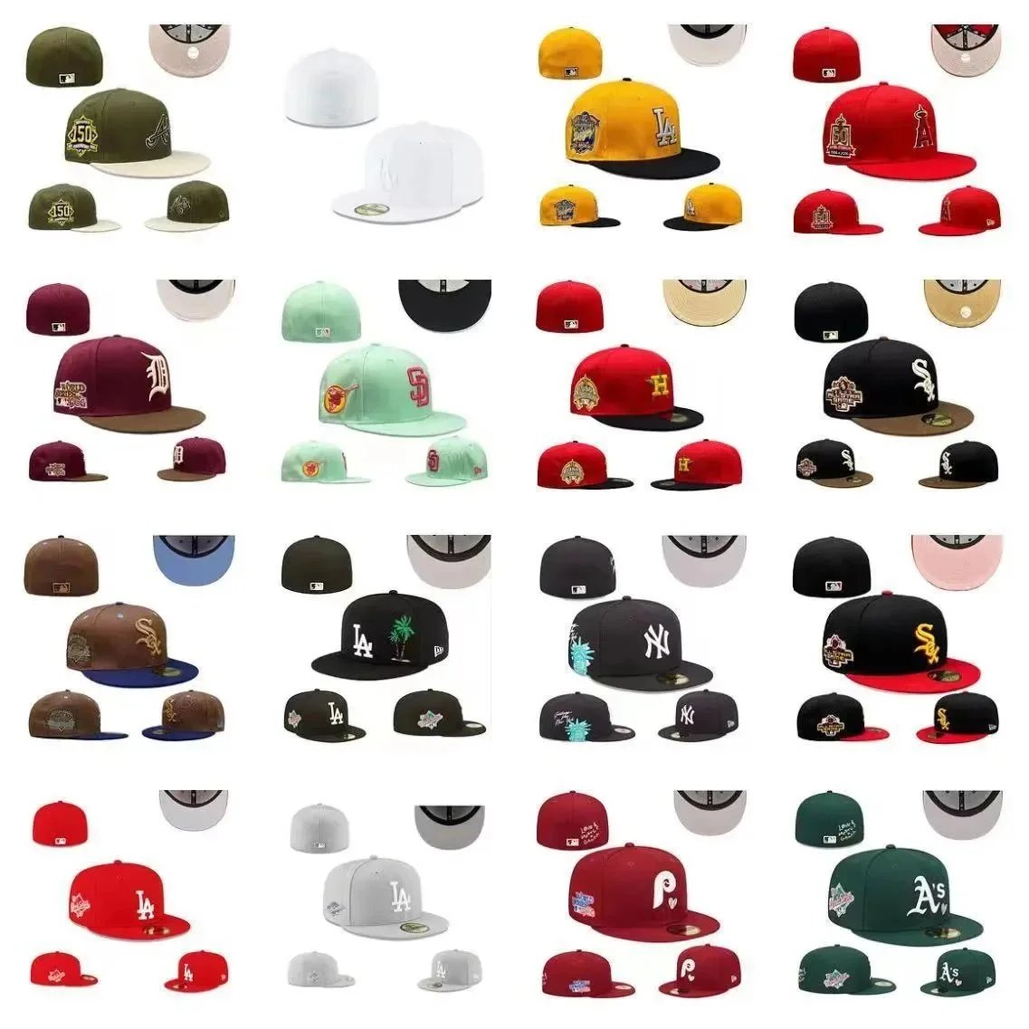 New Era MLB Flat Brim Caps Collection