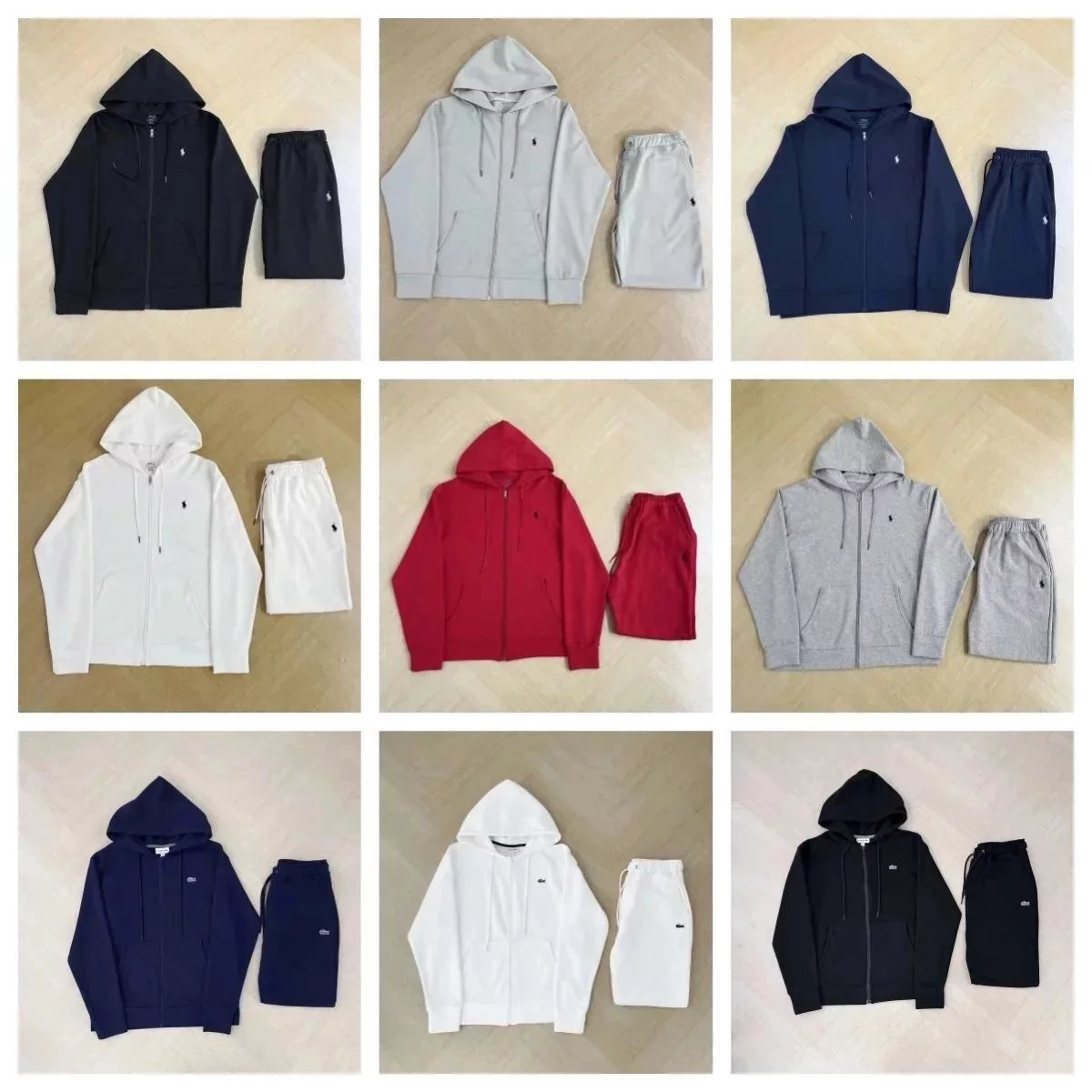 Polo Ralph Lauren Black Zip-Up Hoodie Set